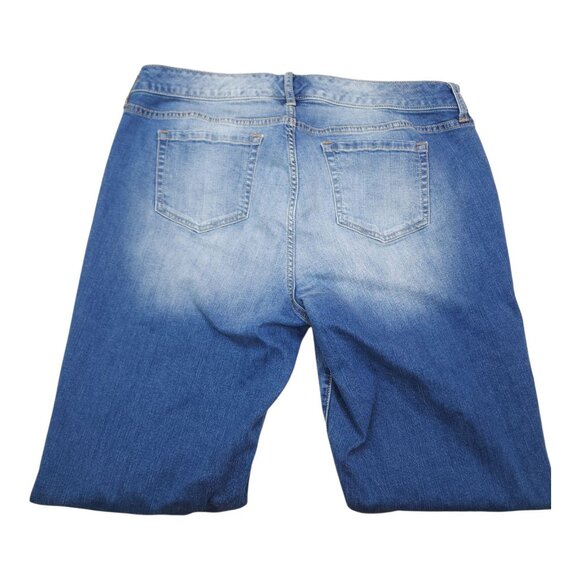 Torrid Denim Blue Jeans 16T Stretch Cotton Blend Womens Straight Fit Faded - Picture 7 of 9